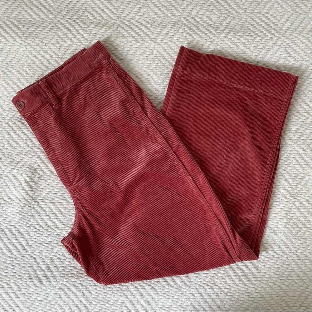 Madewell Slim Emmett Wide Leg Corduroy Crop